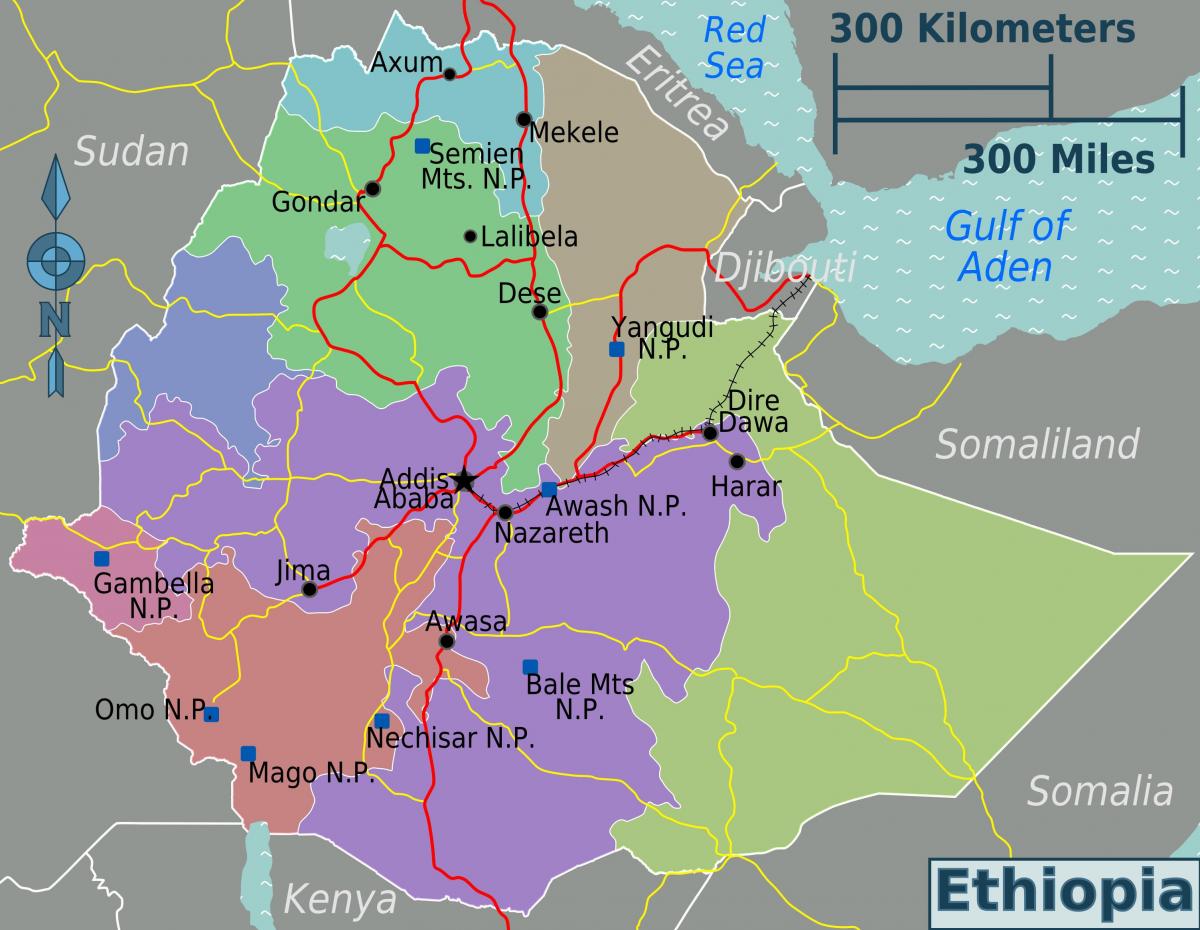 Etiyopya harita konumu