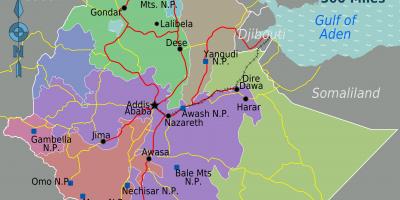 Etiyopya harita konumu